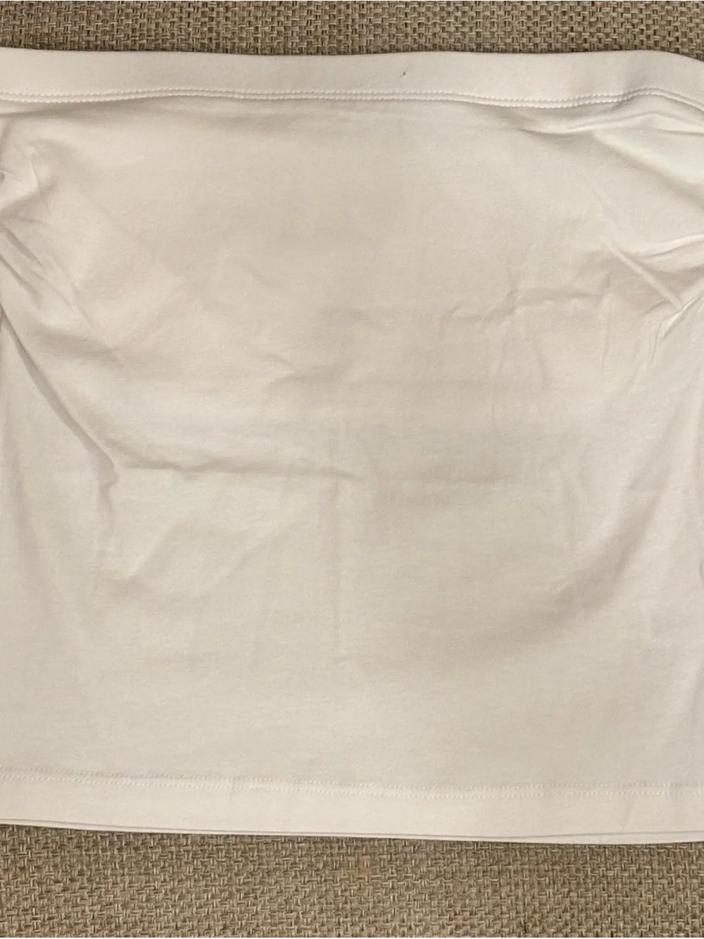 Zenana White Strapless Tube Top with Built-In Shelf Bra NWOT Size Small